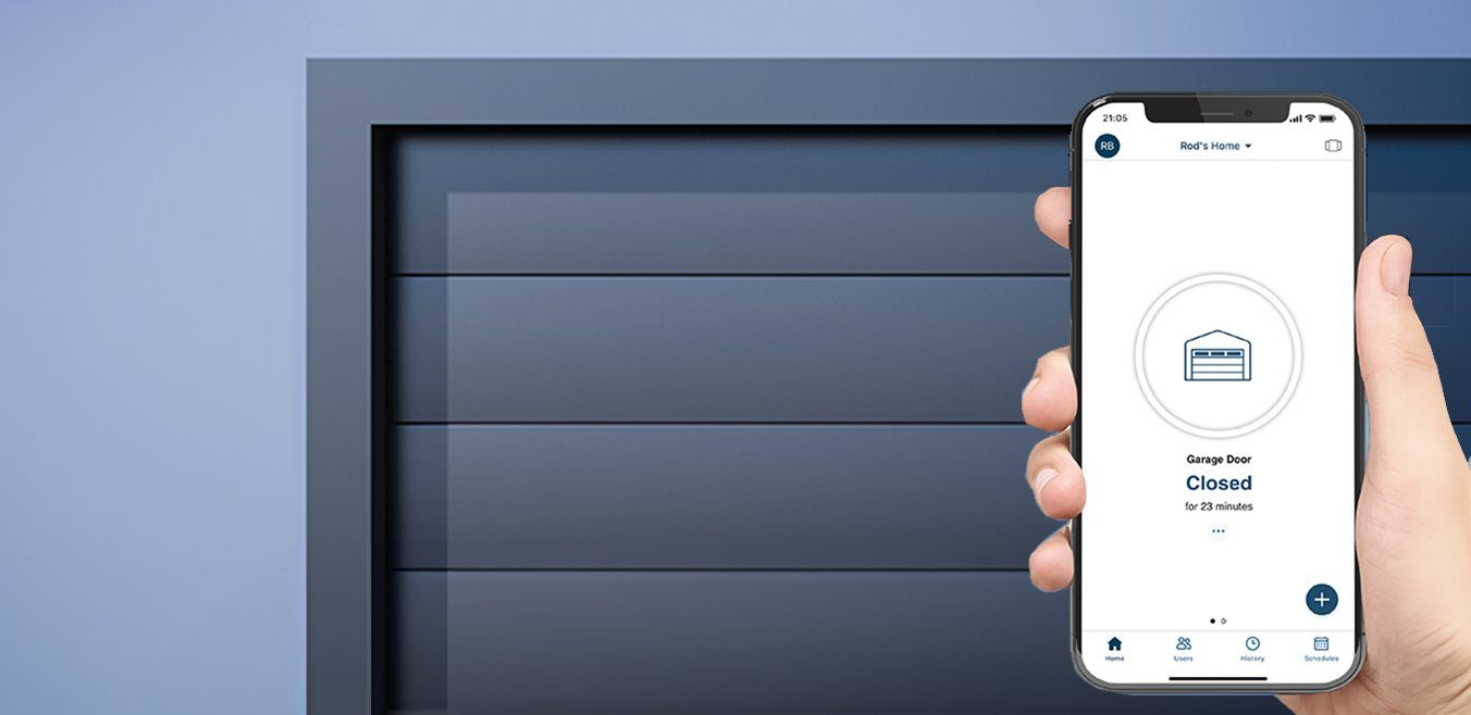 Smartphone control for a garage door opener